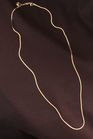 Çelik Gold Renk 60 cm İnce İtalyan Zincir Ke