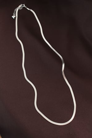 316L Çelik Gümüş Renk 60 cm İtalyan Zincir Ke