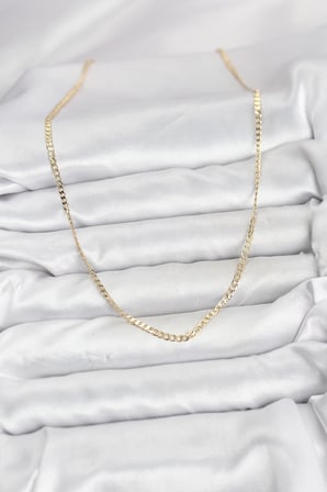 CM 14K Gold Renk Pirinç Zincir Model Kadın Ke