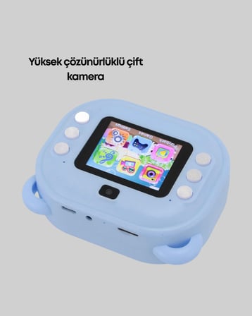 Termal Baskı Teknolojili Anında Fotoğraf Kamerası – 24MP Çift Lens, 32GB Hafıza