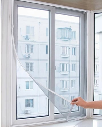 Pencere Sineklik Tülü 100x150 CM Çift Taraflı Bant Hediyeli Kesilebilir Tül Sineklik Seti