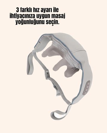 Kablosuz Boyun ve Omuz Masaj Ai | Isıtmalı ve Yoğurmalı