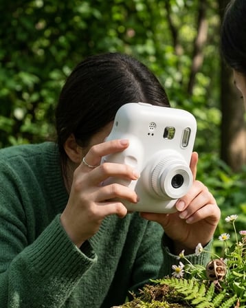 Çocuk Dijital Baskılı Kamera 5 Kalem 4 Rulo Kağıt Hediyeli Eğlenceli Fotoğraf Makinesi