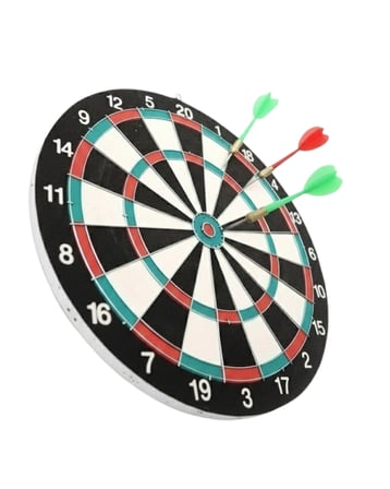 Ev ve Ofis İçin 17 İnç Dart Tahtası Seti 4 Adet Dart Oku Dahil