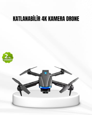 4K Kamera Özellikli Katlanabilir Drone WiFi ve Yükseklik Sabitlemeli