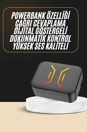Powerbank Bluetooth Kulaklık Kulaklığı Yüksek Ses Kaliteli