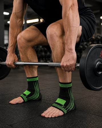 2 Adet Ayak Bileği Destek Bandı Spor ve Günlük Kullanım İçin Kompresyonlu