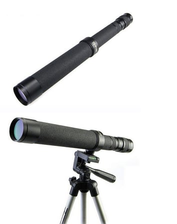 Baigish Zt824X40 Rus Model Zoomlu Deri Çantalı Tripot Bağlanan Tekli Dürbün