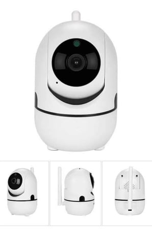 Baby Kamera Kablosuz 720P Beyaz 360 Derece Wifi Kamera Full HD 1080p