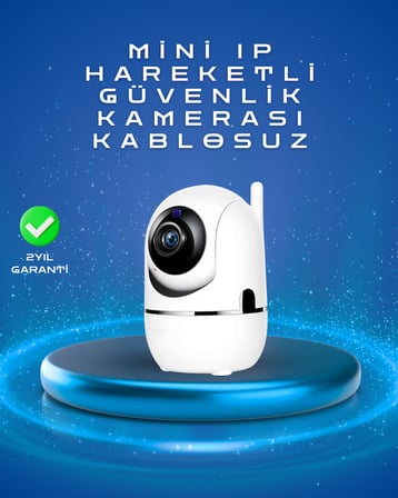 Full HD 1080P Kablosuz Pan & Tilt Güvenlik Kamerası – Hareket Takipli ve İki Yönlü Sesli