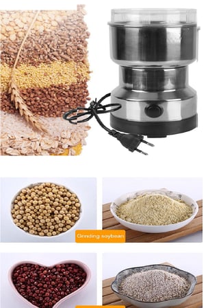 4 lı Elektrikli Öğütücü Blender Kahve Fındık Baharat Tahıl Biber Değirmeni