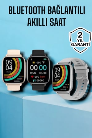 Titreşimli, Sağlık Takipli, Yeni Nesil Akıllı Saat 400mAh Batarya Kapasiteli