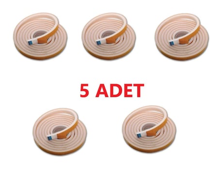 5 Adet 9 Metre Pencere Izolasyon Bandı Yapışkanlı Cam Yalıtım Süngeri Rüzgar Soğuk Kesici Pimapen Fi