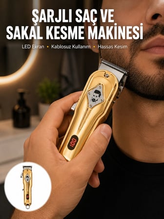 Ergonomik Tasarımlı, Hafif ve Taşınabilir Profesyonel Tıraş Makinesi Yeni Nesil