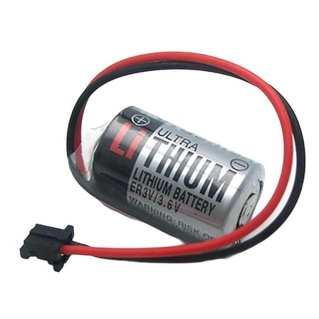 Toshiba ER3V 3.6V 1/2AA Size  Pil  Siyah Soket