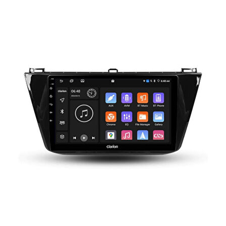 Volkswagen Tiguan Android Multimedya Sistemi 4-64 Clarion (2016-2023)