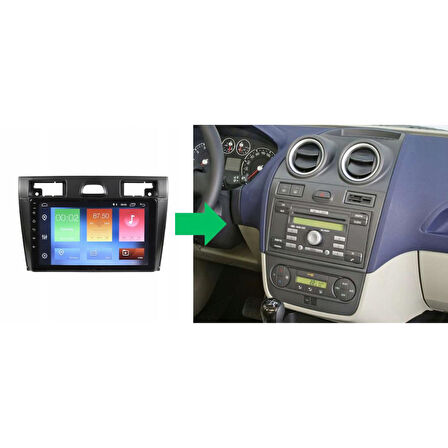 Ford Fiesta Android Multimedya Sistemi 4-64 For-X (2006-2008)