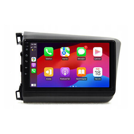 Honda Civic FB7 Android Multimedya Sistemi 4-64 For-X (2012-2015)