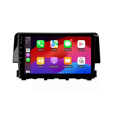 Honda Civic FC5 Android Multimedya Sistemi 4-64 For-X (2016-2020)