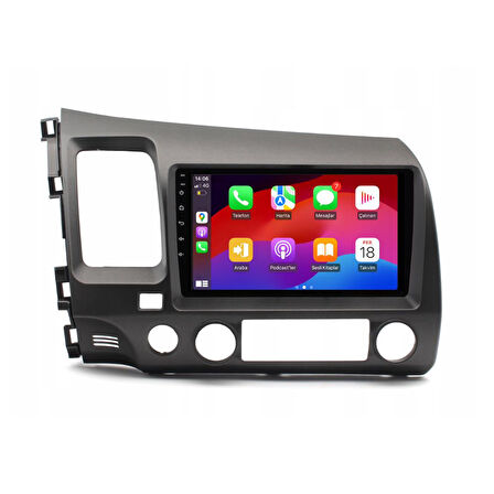 Honda Civic FD6 Android Multimedya Sistemi 4-64 For-X (2006-2011)