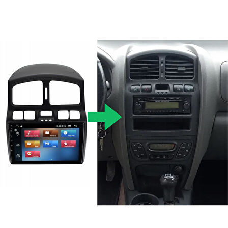 Hyundai Santa FE Android Multimedya Sistemi 4-64 For-X (2000-2005)