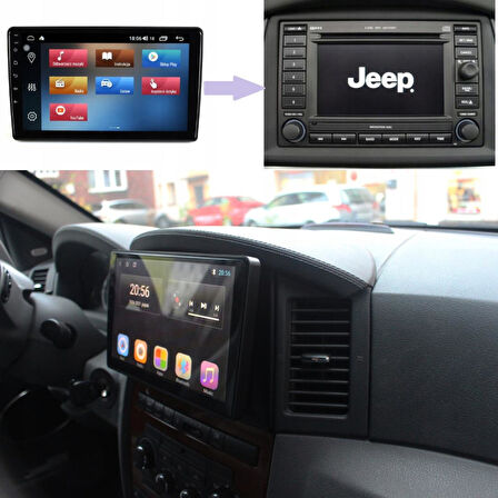 Jeep Grand Cherokee Android Multimedya Sistemi 4-64 For-X (2007-2010)