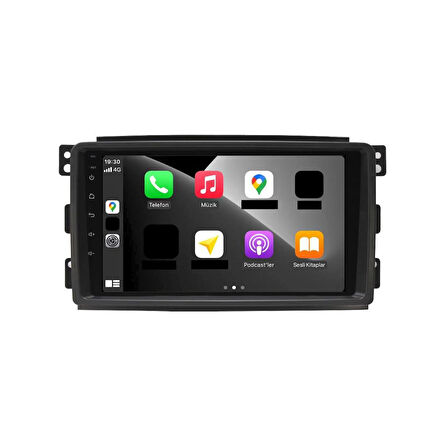 Mercedes Smart Fortwo-Forfour Android Multimedya Sistemi 4-64 For-X (2004-2010)