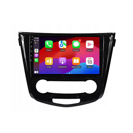 Nissan Qashqai Dijital Klima Android Multimedya Sistemi 4-64 For-X (2014-2021)