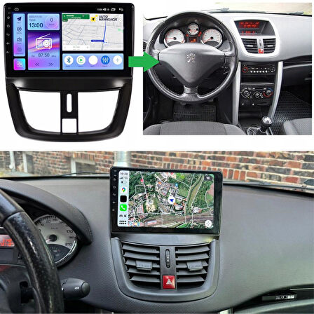 Peugeot 207 Android Multimedya Sistemi 4-64 For-X (2006-2012)