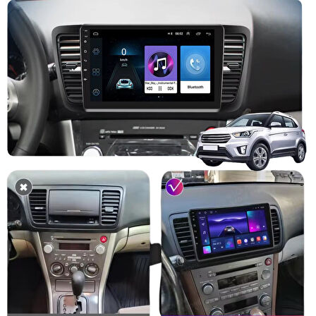 Subaru Legacy-Outback Android Multimedya Sistemi 4-64 For-X (2003-2009)