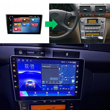 Toyota Avensis Android Multimedya Sistemi 4-64 For-X (2002-2008)