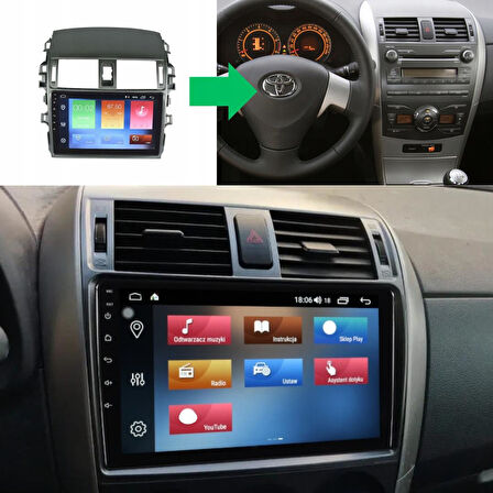 Toyota Corolla Android Multimedya Sistemi 4-64 For-X (2007-2013)