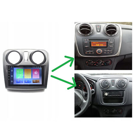 Dacia Logan Mcv Android Multimedya Sistemi 4-64 For-X (2014-2020)