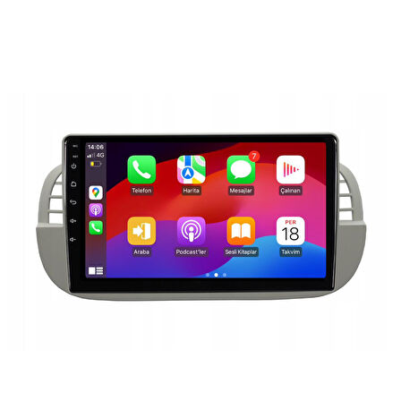 Fiat 500 Android Multimedya Sistemi 4-64 For-X (2008-2015)