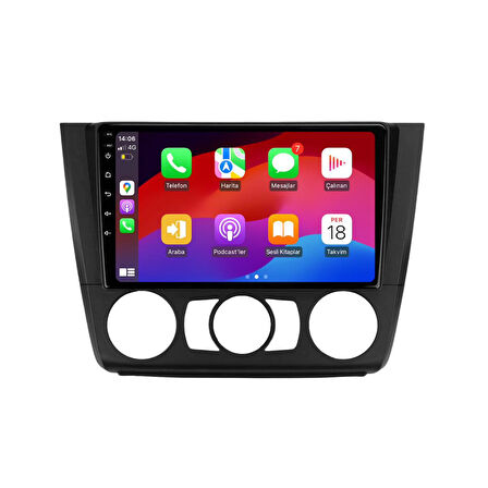 Bmw 1 Serisi E81-E82-E87-E88 Analog Klima Android Multimedya Sistemi 4-64 For-X (2007-2011)