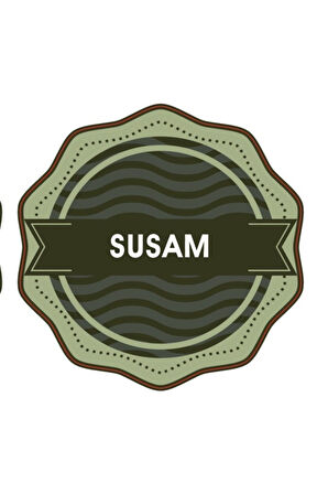 Kuruyemiş, Baharat, Bakliyat Için Kavanoz Etiketleri, 5 Cm - 76 Adet Folyo Sticker