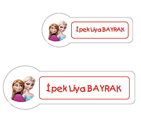 Okul Etiketi, Kalem Defter Etiketi, ELSA Etiketi - 194 Adet Opak Sticker