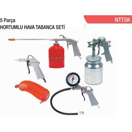 Nt Tools Hortumlu Hava Tabanca Seti 5 Parça