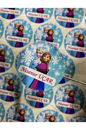 Okul Etiketi, Kalem Defter Etiketi, ELSA Etiketi - 100 Adet 3cm Opak Sticker