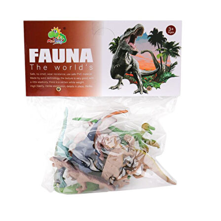 KL3-012A B PVC Küçük Dinazorlar 10lu -Kidmar Oyuncak