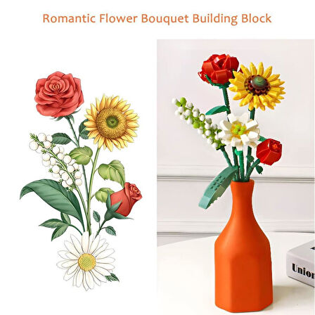 LZ1659 LOZ Çiçek Blokları 568 Parça -Vagon life