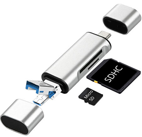 ZR825 Type-C Usb 3 İn 1 Card Reader