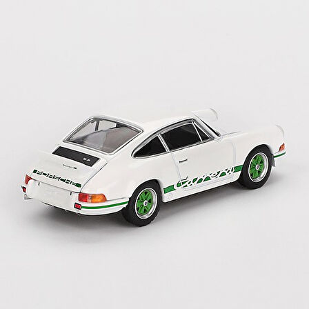 Mini GT 801 Porsche 911 Carrera RS 2.7 Grand Prix White with Green Livery - Blister Paket