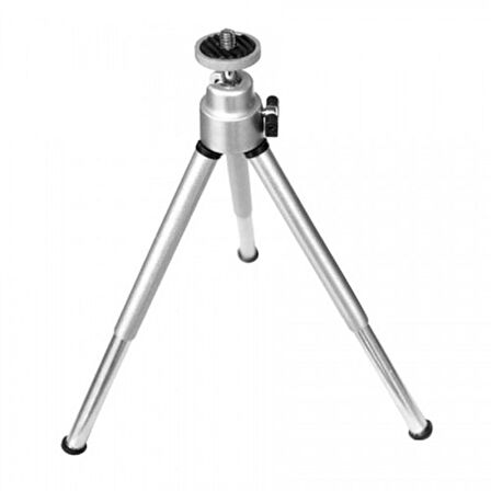 Metalik Renk Tripod 3 Yönlü Profesyonel Mini