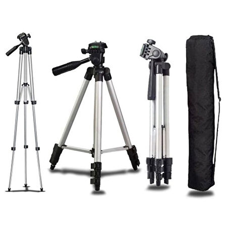 3 Yönlü Profesyonel Süper Kalite 157 CM Tripod