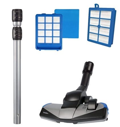 Magic Bags | PHILIPS Marathon Süpürge Uyumlu Teleskopik Boru - Emici Başlık - Hepa Filtre Seti