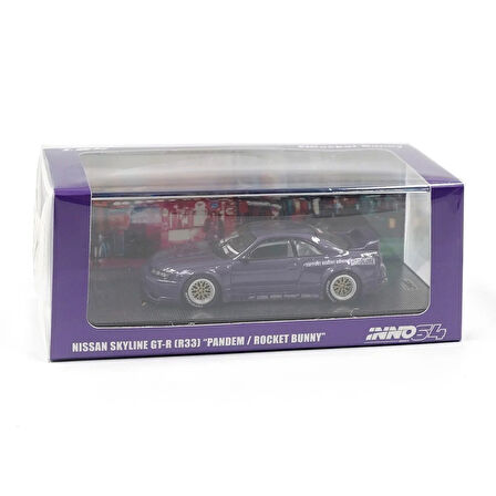 Inno 64 Models Nissan Skyline GT-R (R33) "PANDEM ROCKET BUNNY" Mor