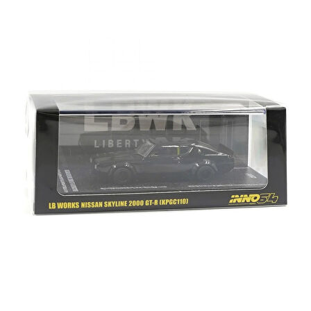 Inno 64 Models Nissan Skyline 2000 GT-R (KPGC110) "KENMERI" Siyah