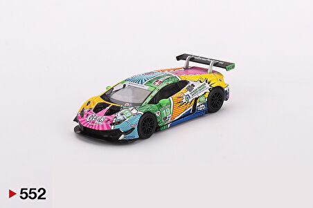 Mini GT 1/64 552 Lamborghini Huracán GT3 EVO #19 GEAR Racing 2020 IMSA Daytona 24 Hrs