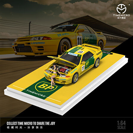 TimeMicro 1:64 Nissan GTR 32 Sarı BP Race Car